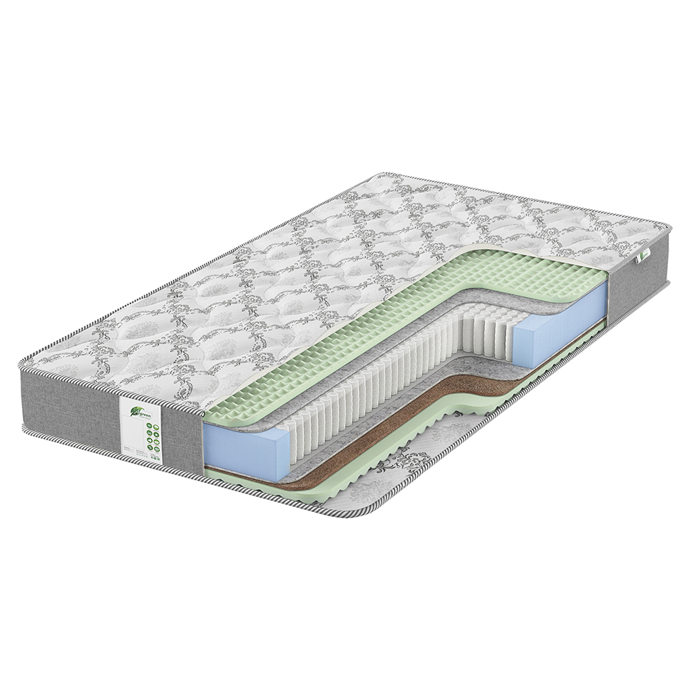 Матрас с независимыми пружинами Agreen Fly Tvis Massage Средний / Средне-жесткий 140x200